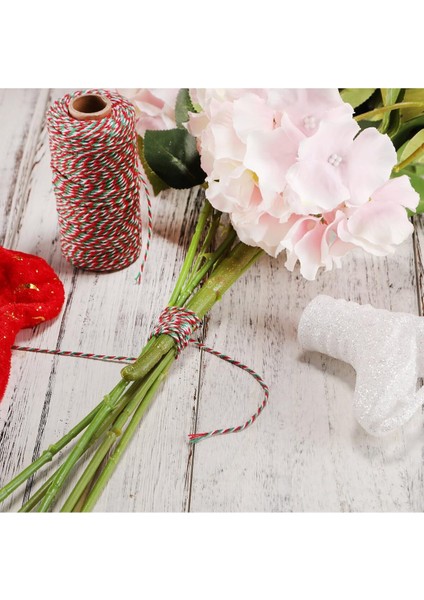 10 Metre Kırmızı-Yeşil-Beyaz Bileklik Ipi Hediye Süsleme Ipi Marteniçka Paket Ipi indirimleri