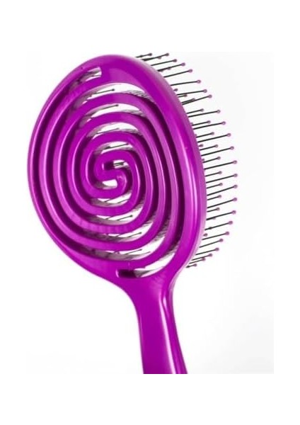 Nascita Promax Üç Boyutlu Oval Saç Fırçası Büyük - 18 Mor