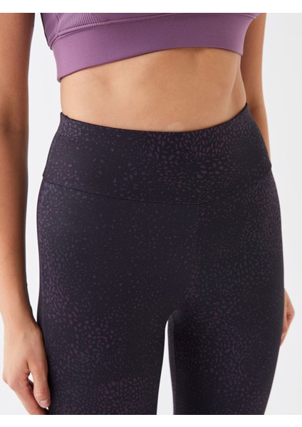 Yeni Sezon Beli Lastikli Desenli Kadın Spor Tayt modelleri