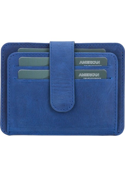 Çok Bölmeli Slim Deri Kartlık BLW019 G21 Saks Mavi fiyatları