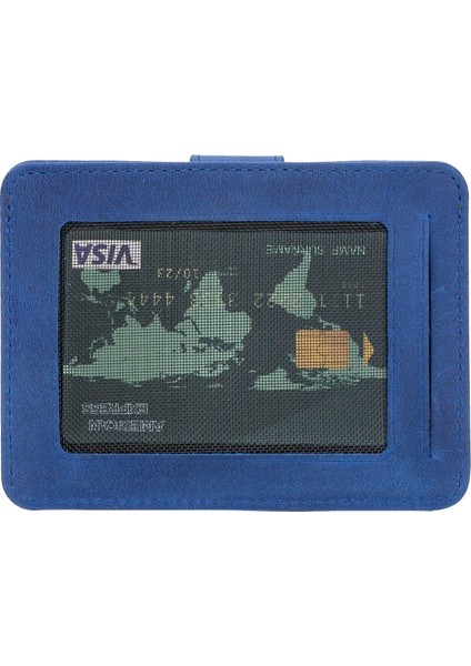 Çok Bölmeli Slim Deri Kartlık BLW019 G21 Saks Mavi modelleri