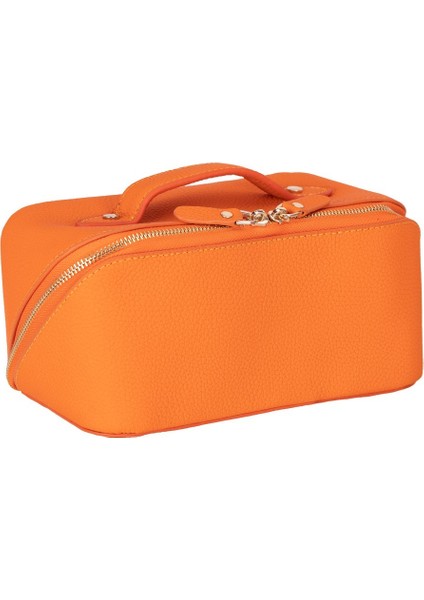 Ella Kadın Seyahat Kozmetik Bakım Makyaj Çantası Organizer Orange