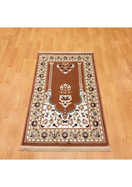 Geleneksel Motifli Yünlü Seccade Kiremit modelleri