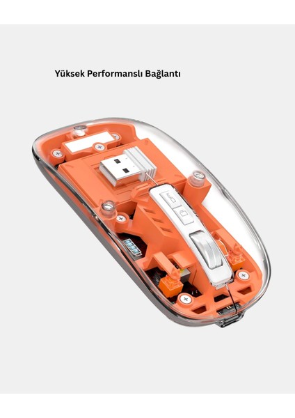 Yzlal Bluetooth 5.0 & 2.4ghz Kablosuz Fare – 3 Cihaz Bağlantılı, Hızlı Geçiş, USB Alıcılı fırsatları