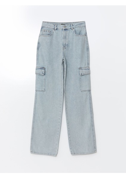 Yeni Sezon Wideleg Kadın Kargo Jean Pantolon indirimleri