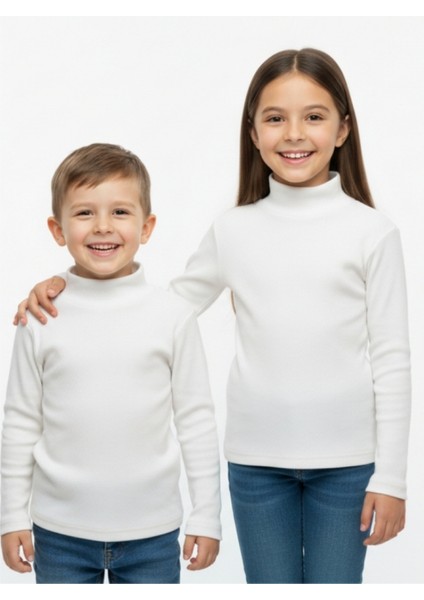 Kız/erkek Çocuk Bluz Balıkçı Yaka Fitilli