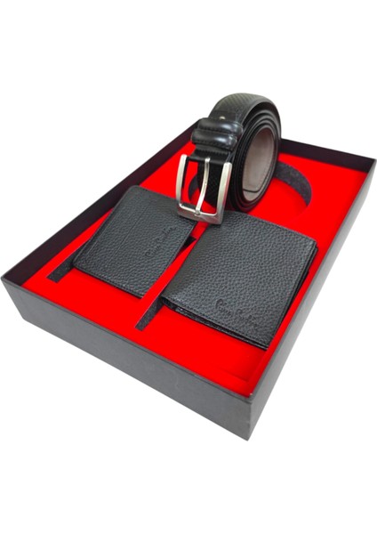 3' Lü Set Kemer , Cüzdan ve Kartlık Set Deri modelleri