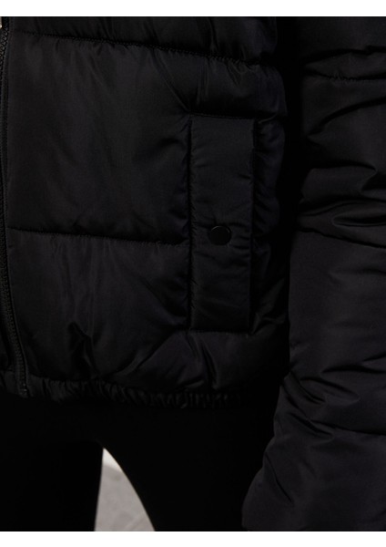 Yeni Sezon Dik Yaka Düz Uzun Kollu Kadın Şişme Mont indirimleri