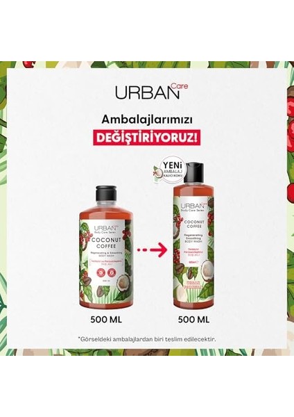 Urban Care Coconut Coffee Yenileyici ve Pürüzsüzleştirici Duş Jeli 500 Ml- Vegan