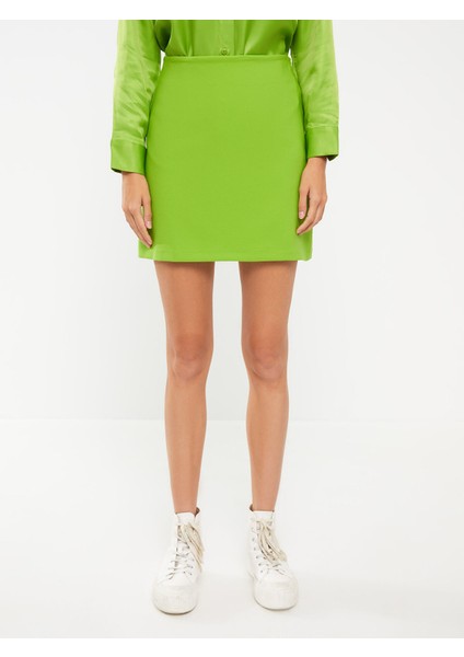 Yeni Sezon Beli Fermuarlı Düz A Kesim Kadın Etek fırsatları