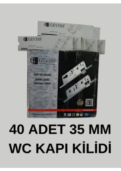 40 Adet 35 mm Wc Kapı Kilidi