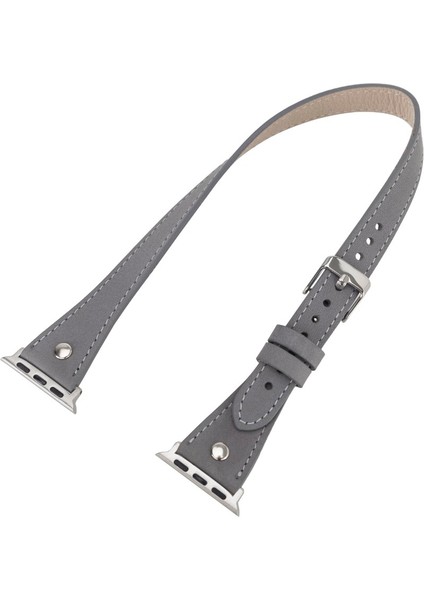 Apple Watch Uyumlu Deri Kordon 42-44-45MM Slim Dt Strst9 modelleri