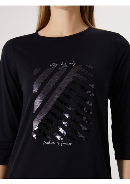 Yeni Sezon Bisiklet Yaka Işlemeli Kadın Bluz modelleri