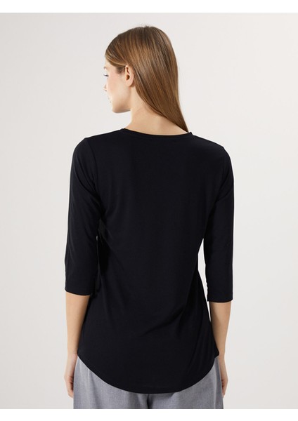 Yeni Sezon Bisiklet Yaka Işlemeli Kadın Bluz fırsatları