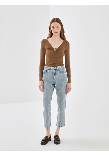 Yeni Sezon V Yaka Kadın Bluz fiyatları