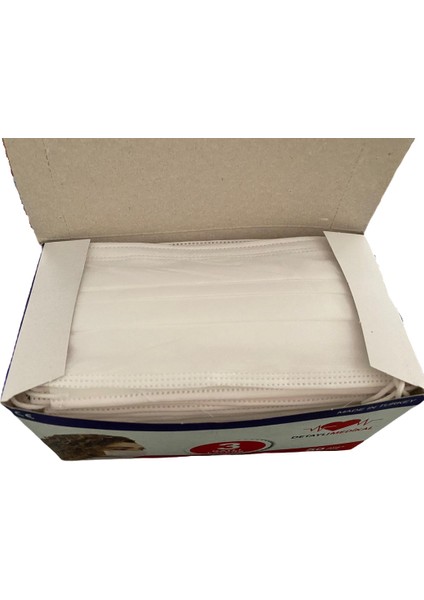 Üç Katlı Filtreli Tek Kullanımlık Full Ultrasonic Maske 50'li fiyatları
