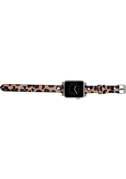 Apple Watch Uyumlu Deri Kordon 42-44-45MM St Leopar Ne modelleri