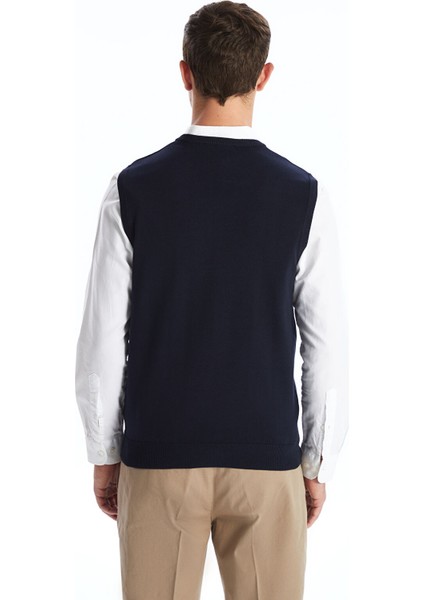 Yeni Sezon Standart Kalıp V Yaka Erkek Triko Süveter indirimleri