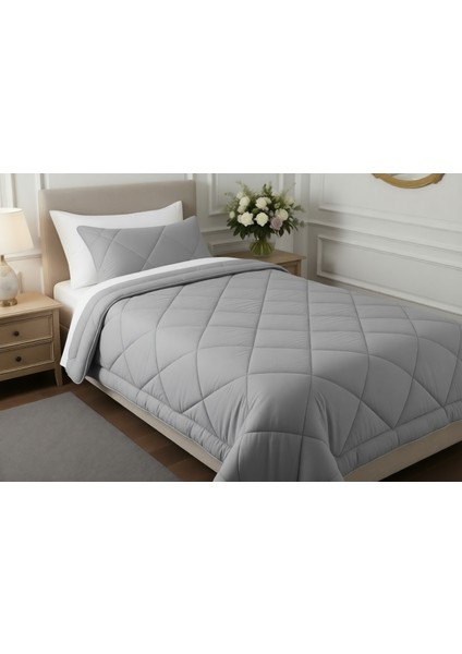 Wellsoft Tek Kişilik Yorgan Gri (155x215) indirimleri