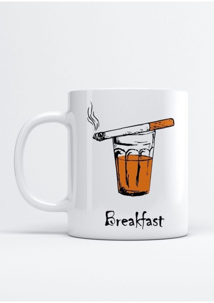 Breakfast Baskılı Kupa Bardak