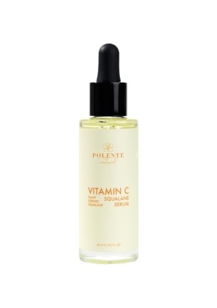 Polente Natural - C Vitamin & Squalane Serum - Aydınlatıcı Leke Serumu (C Vitamini Kompleksi) (30 Ml)
