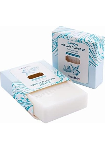 Swelle Eşek Sütü Sabunu 100GR Katı Yüz Sabunu 1 Adet Sabun Yüz Vücut Maskesi, Siyah Nokta Yüz Maskesi Akne Kırışıklık | Yüz Peelingi Yüz Bakımı, Cilt Bakımı Güzellik Maskesi