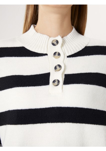 Yeni Sezon Bisiklet Yaka Renk Bloklu Kadın Triko Kazak modelleri