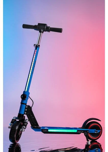 Mini Bonito Çocuk Katlanabilir, LED Işıklı, Amortisörlü Elektrikli Scooter – Ayarlanabilir Direksiyonlu!”(Dizlik ve Dirseklik Hediyedir)