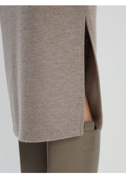 Yeni Sezon Beli Lastikli Dar Fit Kadın Triko Etek modelleri