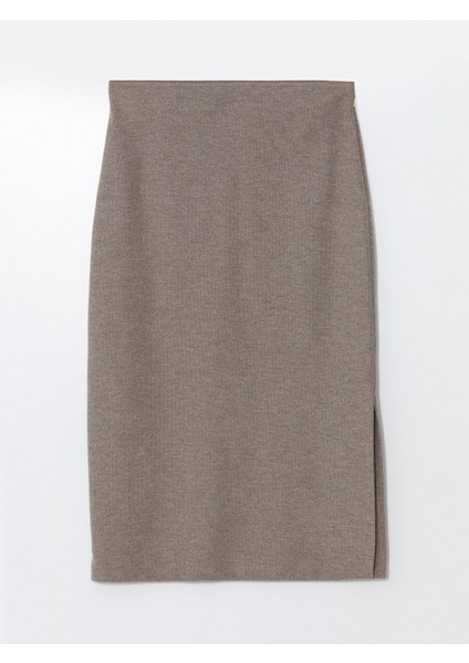 Yeni Sezon Beli Lastikli Dar Fit Kadın Triko Etek indirimleri