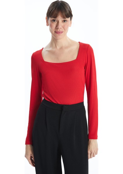 Yeni Sezon Kare Yaka Kadın Body