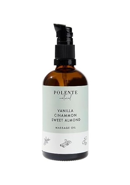 Polente Natural - Tarçın & Vanilya Enerji Verici Masaj Yağı (100 Ml)