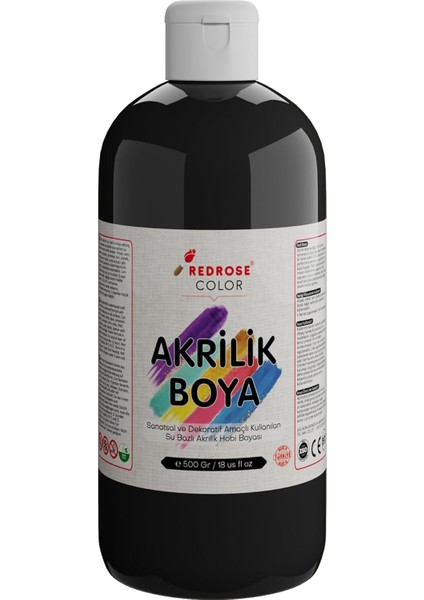Rose Siyah Akrilik 500 gr