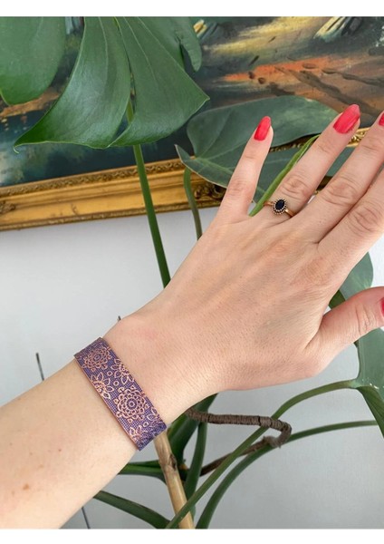 Parla Bakır Mor Mineli Bakır Bileklik fırsatları
