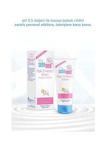 Sebamed Baby Ph 5.5 Yoğun Nemlendirici Etkili Pantenol Içerikli Koruyucu Bebek Pişik Önleyici Krem 100 ml modelleri