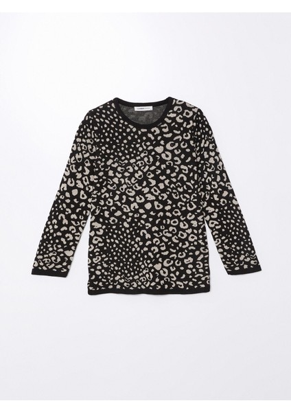 Yeni Sezon Bisiklet Yaka Desenli Uzun Kollu Kadın Triko Kazak indirimleri