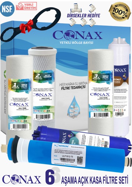 Açık Kasa 6 lı Filtre Seti Vontron Membranlı Tüm Açık Kasa Cihazlar Ile Uyumlu
