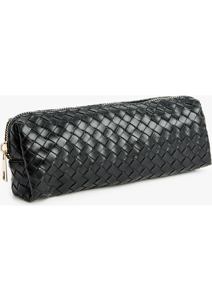 Örgü Desenli Fermuarlı Makyaj Çantası fiyatları