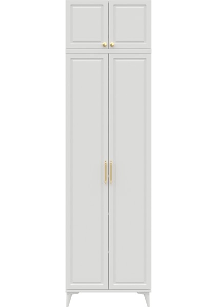 Milas Gold 2 Kapaklı Komple Mdf Ayaklı Yüklüklü Gardırop - Elbise Dolabı -Yüklük Dolabı modelleri