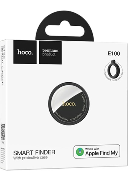 Bltech E100 Graceful Intelligent Apple Find My Özellikli Anti-Lost Airtag Takip Cihazı_beyaz modelleri