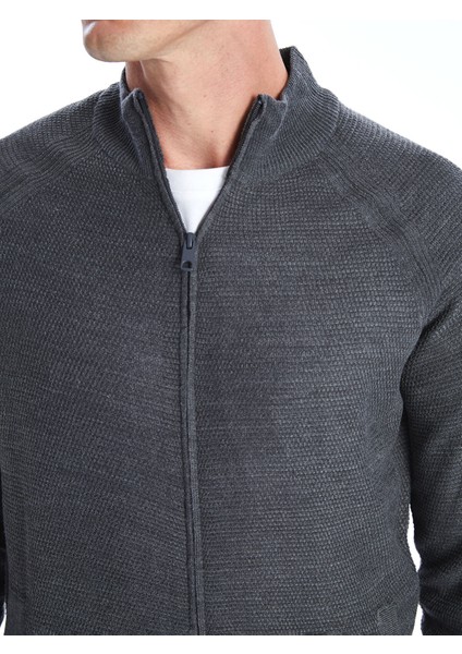 Yeni Sezon Standart Kalıp Dik Yaka Erkek Triko Hırka modelleri