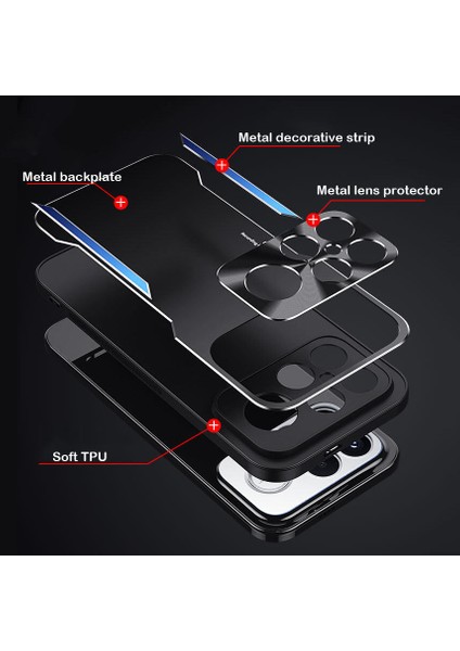 Xiaomi Redmi K90 Kılıfı,elektroliz Kaplama Metal Arka Panel + Yumuşak Tpu Tampon Çift Darbeye Dayanıklı Kılıf-Mavi (Yurt Dışından) fiyatları