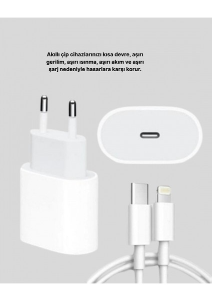 Ios Uyumlu 20W Usb-C Hızlı Şarj Cihazı Telefon ve Tablet Için modelleri