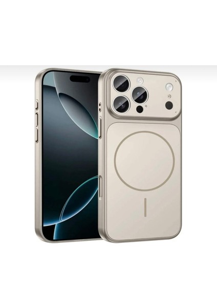 Iphone 14 Uyumlu Iphone 17 Görünümüne Çeviren Magsafe Özellikli Glass Telefon Kılıfı