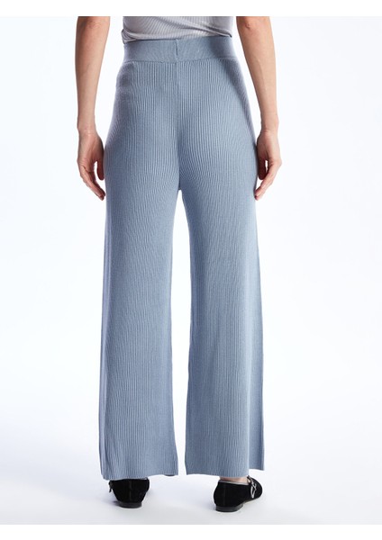 Yeni Sezon Kadın Beli Lastikli Düz Triko Pantolon fırsatları