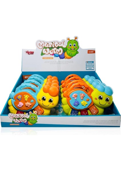 Işıklı ve Müzikli Solucan Bebek -Vrd