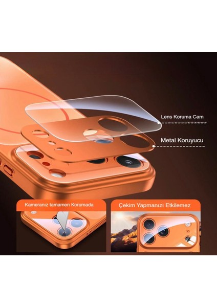 Iphone 14 Uyumlu Iphone 17 Görünümüne Çeviren Magsafe Özellikli Glass Telefon Kılıfı fırsatları