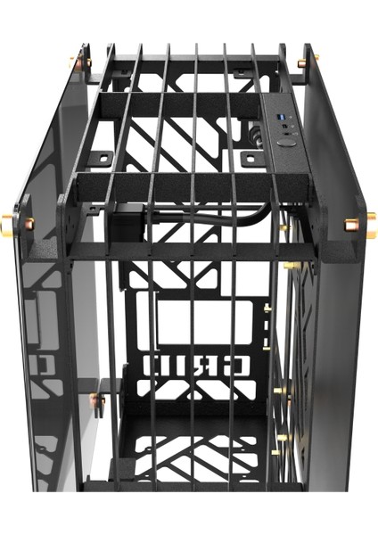 Grıd M-Atx M-Itx Gaming Open Frame Siyah Oyuncu Kasası