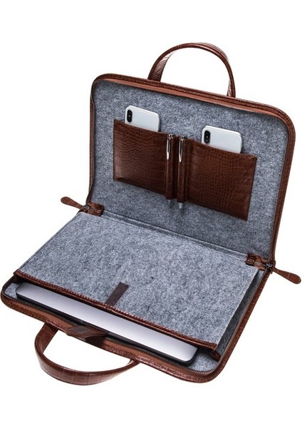 Barchello Pergamon Deri Laptop Çantası Fl Kahverengi fiyatları