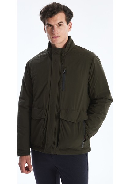 Yeni Sezon Rahat Kalıp Dik Yaka Erkek Mont